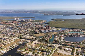 Aerial view of Cape Coral, FL