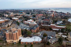 Aerial view of Hampton, VA