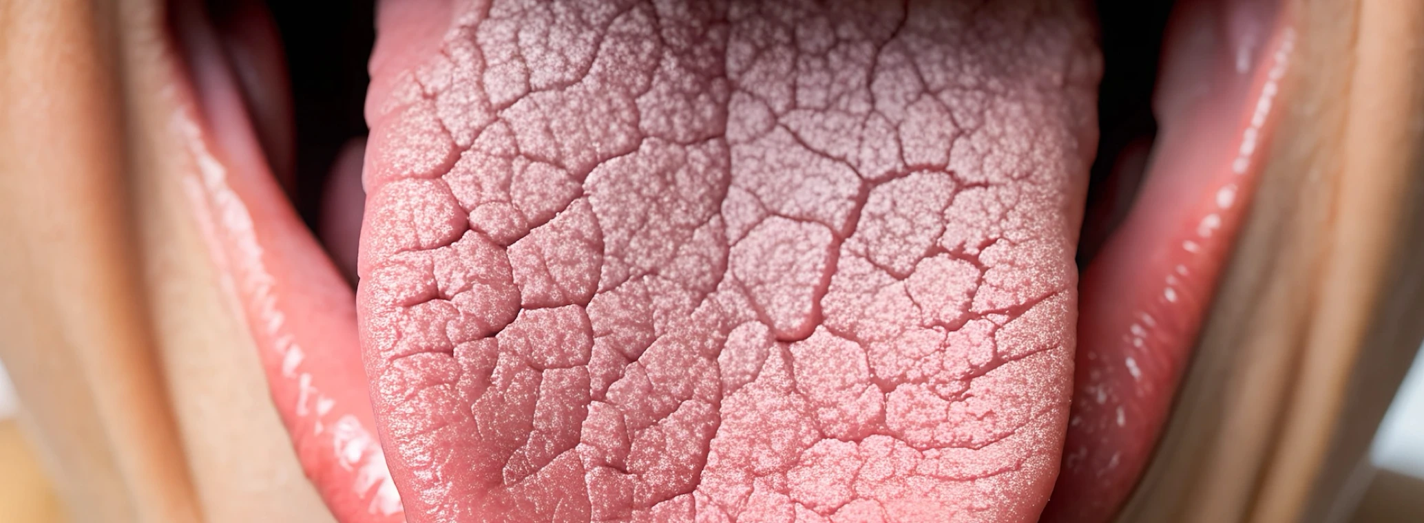 Visual depiction of healthy gums versus unhealthy gums