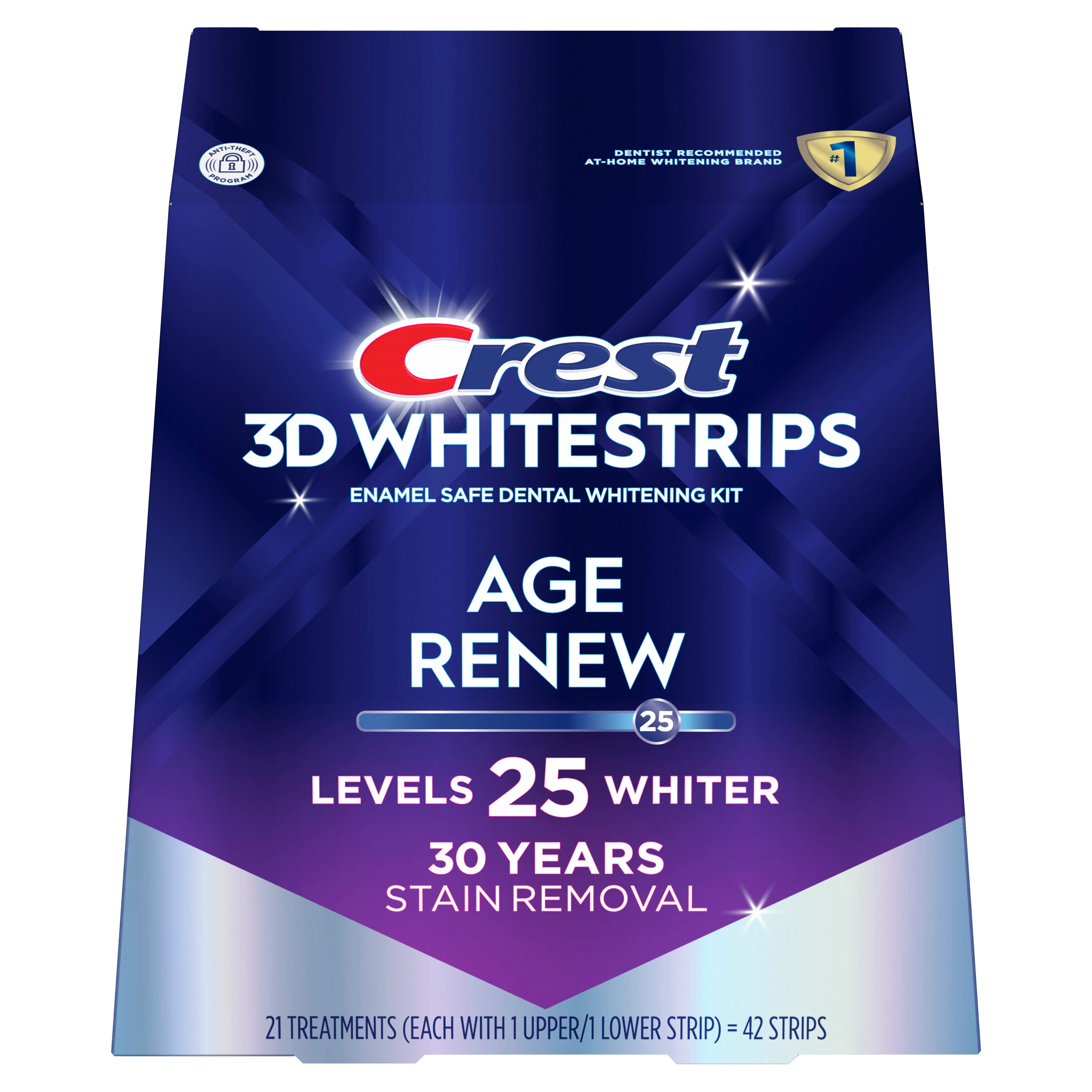 Crest 3DWhitestrips Age Renew At-home Teeth Whitening Kit