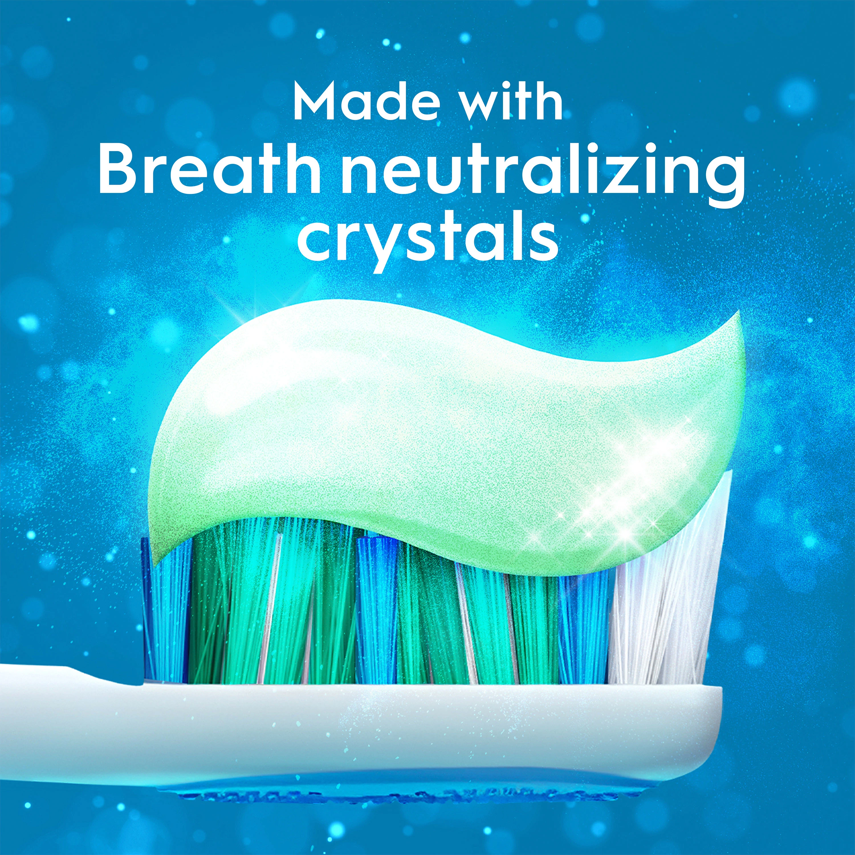Made with Breath neutralizing crystals
