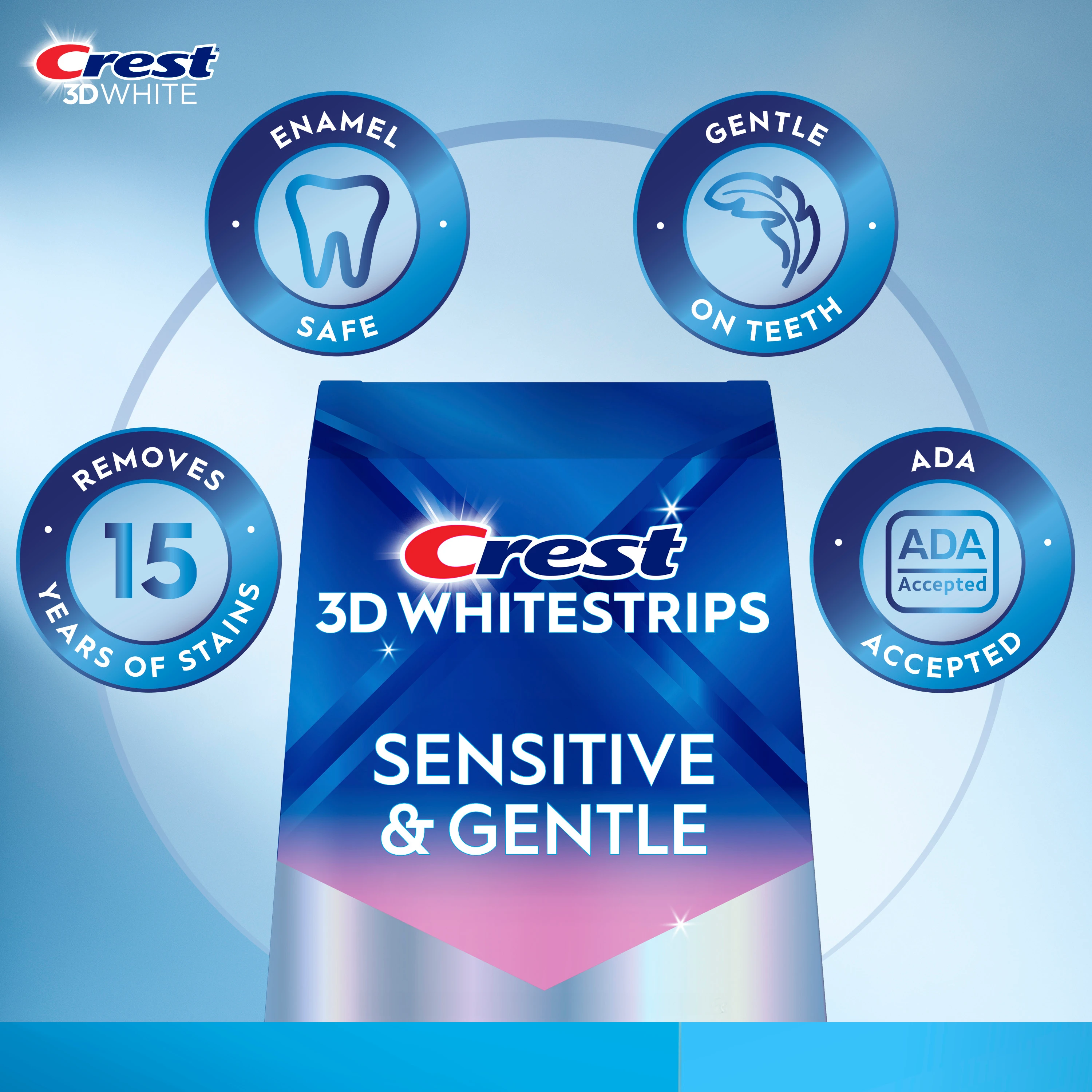 Removes 15 years of stains, enamel safe, gentle on teeth, ADA accepted