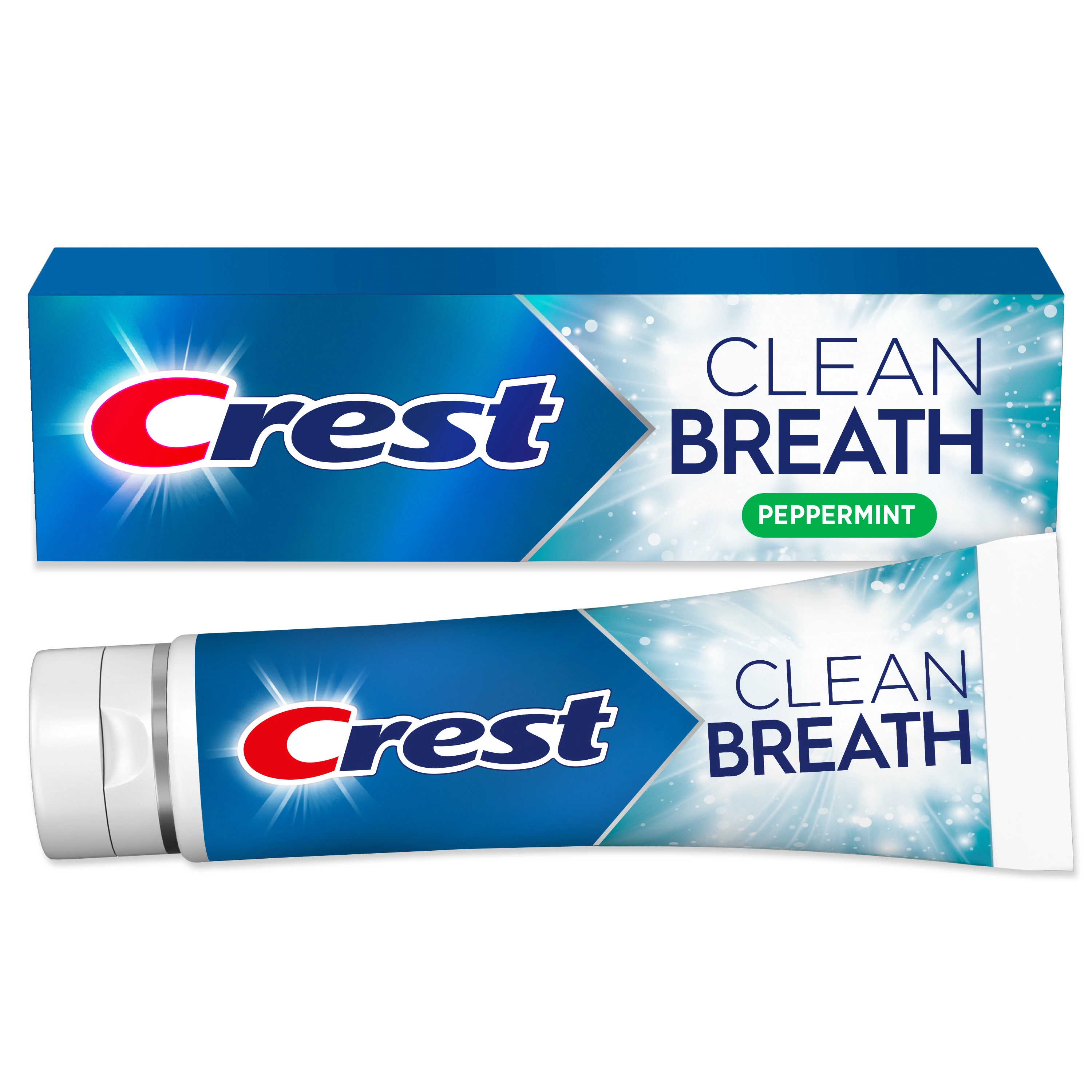 Crest Toothpaste Clean Breath Peppermint pack