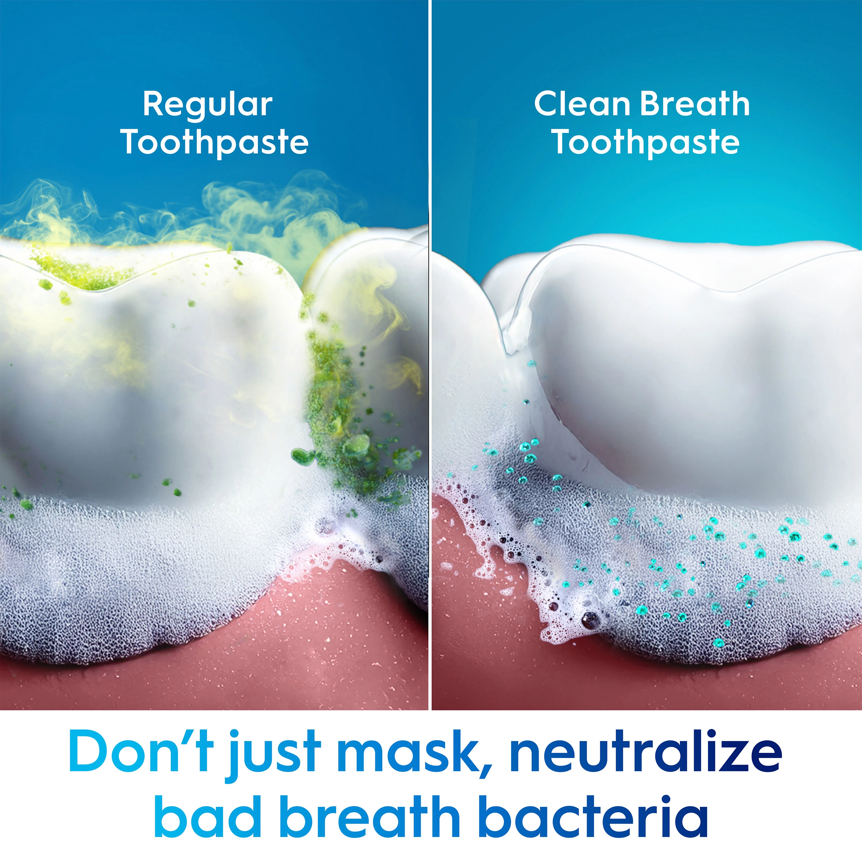 Don't just mask, neutralize bad breath bacteria