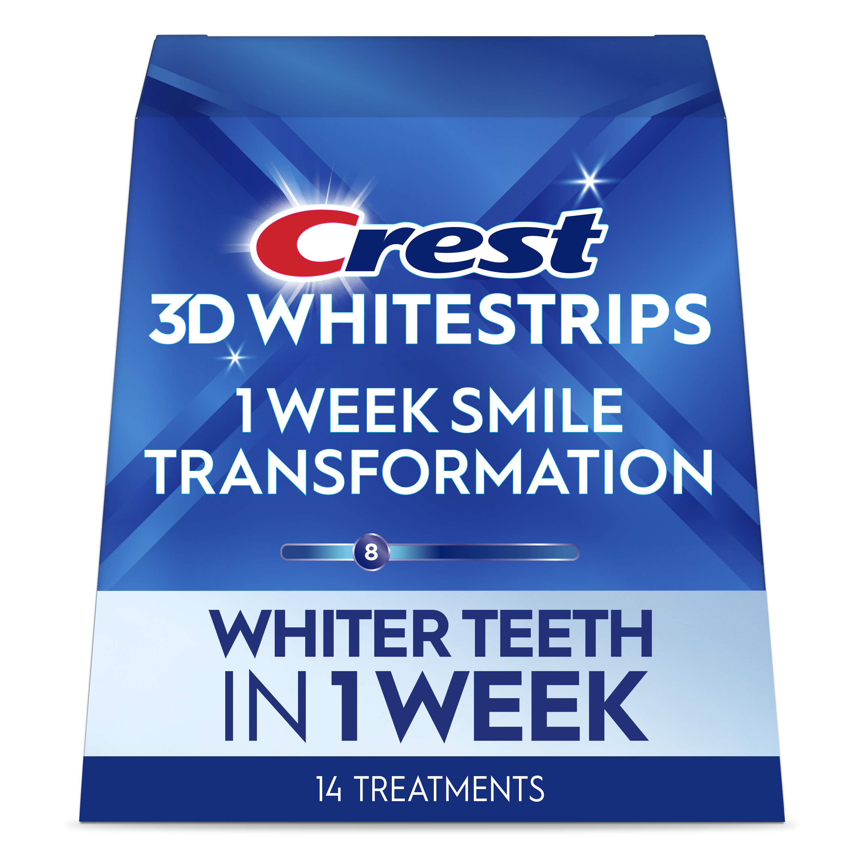 Crest 3DWhitestrips 1 Week Smile Transformation At-home Teeth Whitening Kit