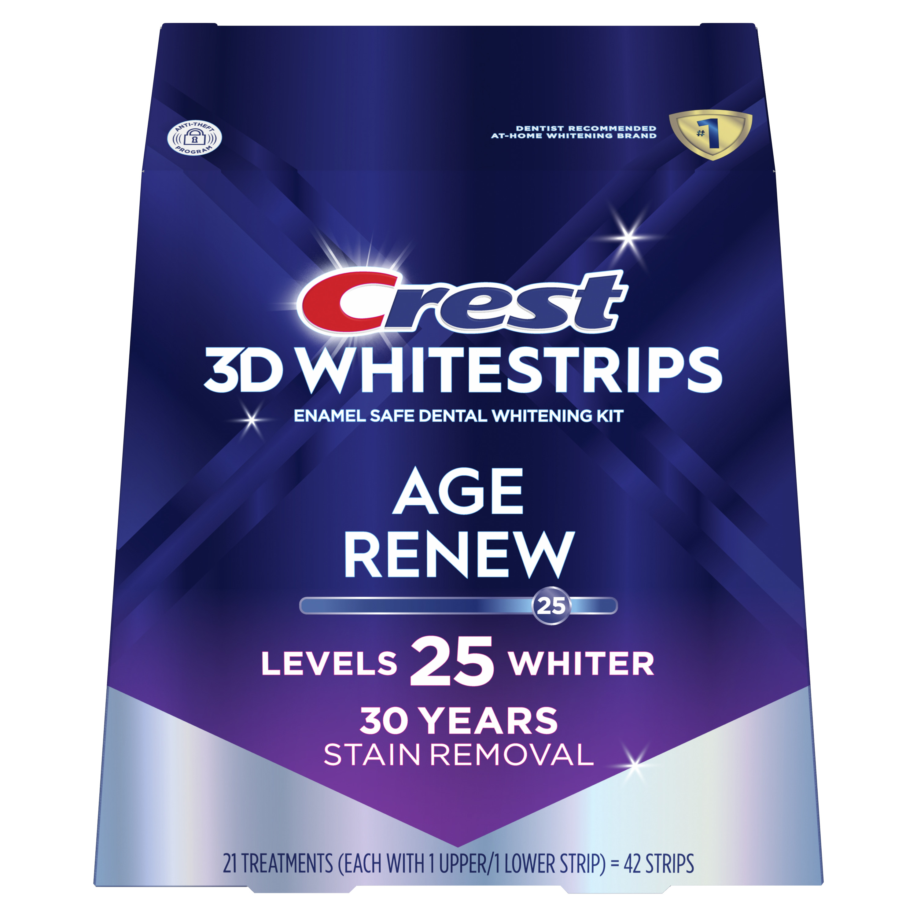 Crest 3DWhitestrips Age Renew At-home Teeth Whitening Kit