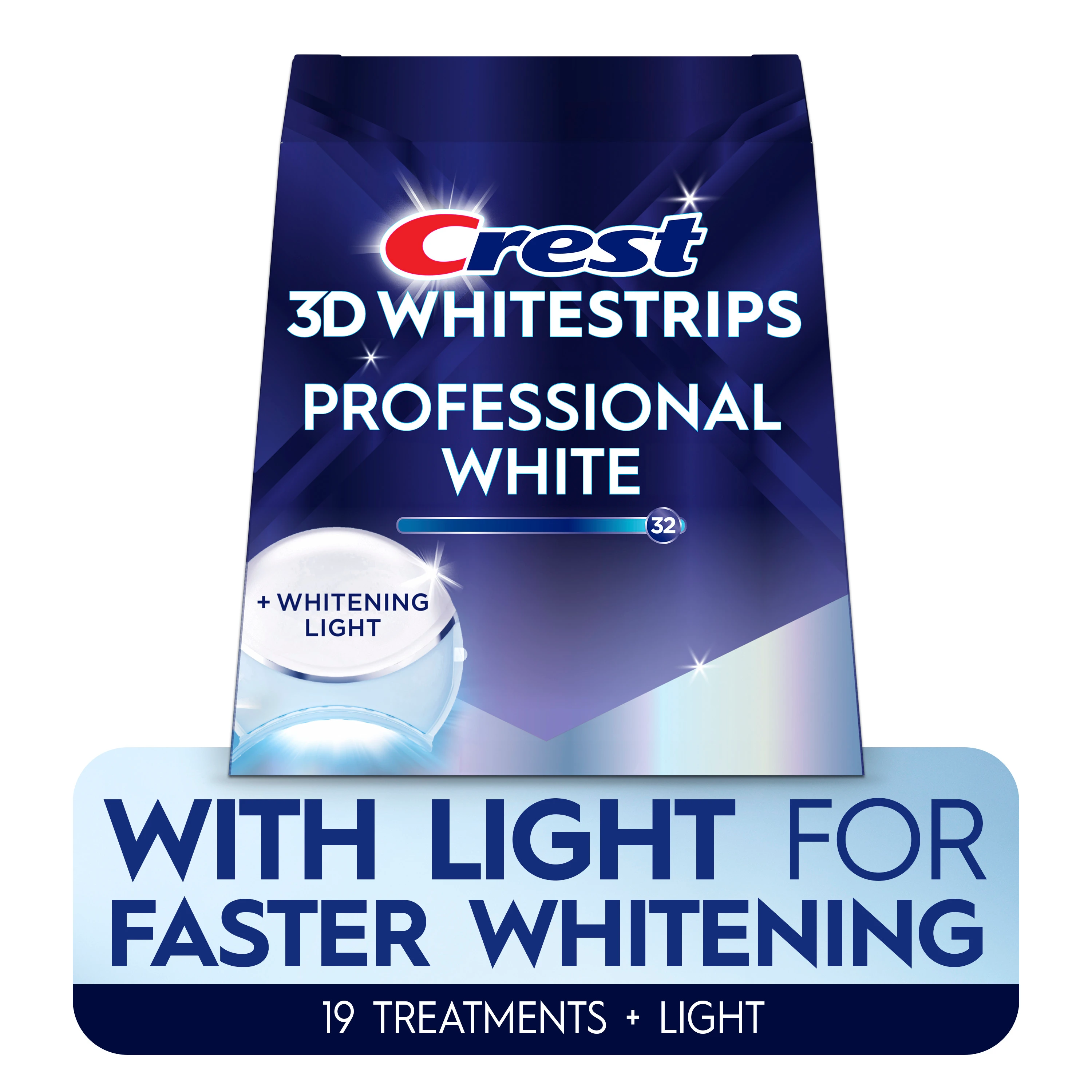 With light for faster whitening