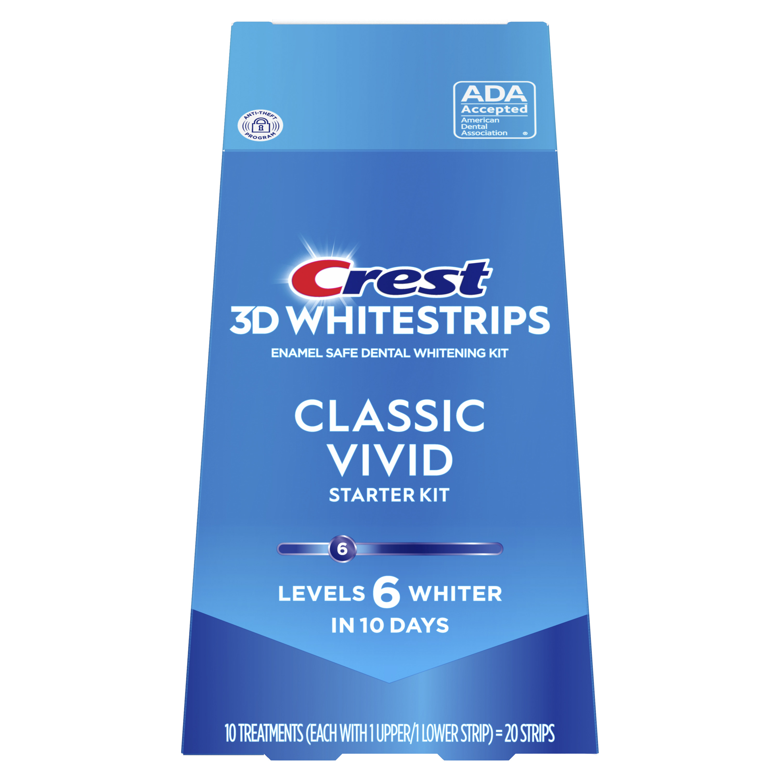 Crest 3DWhitestrips Classic Vivid At-home Teeth Whitening Kit
