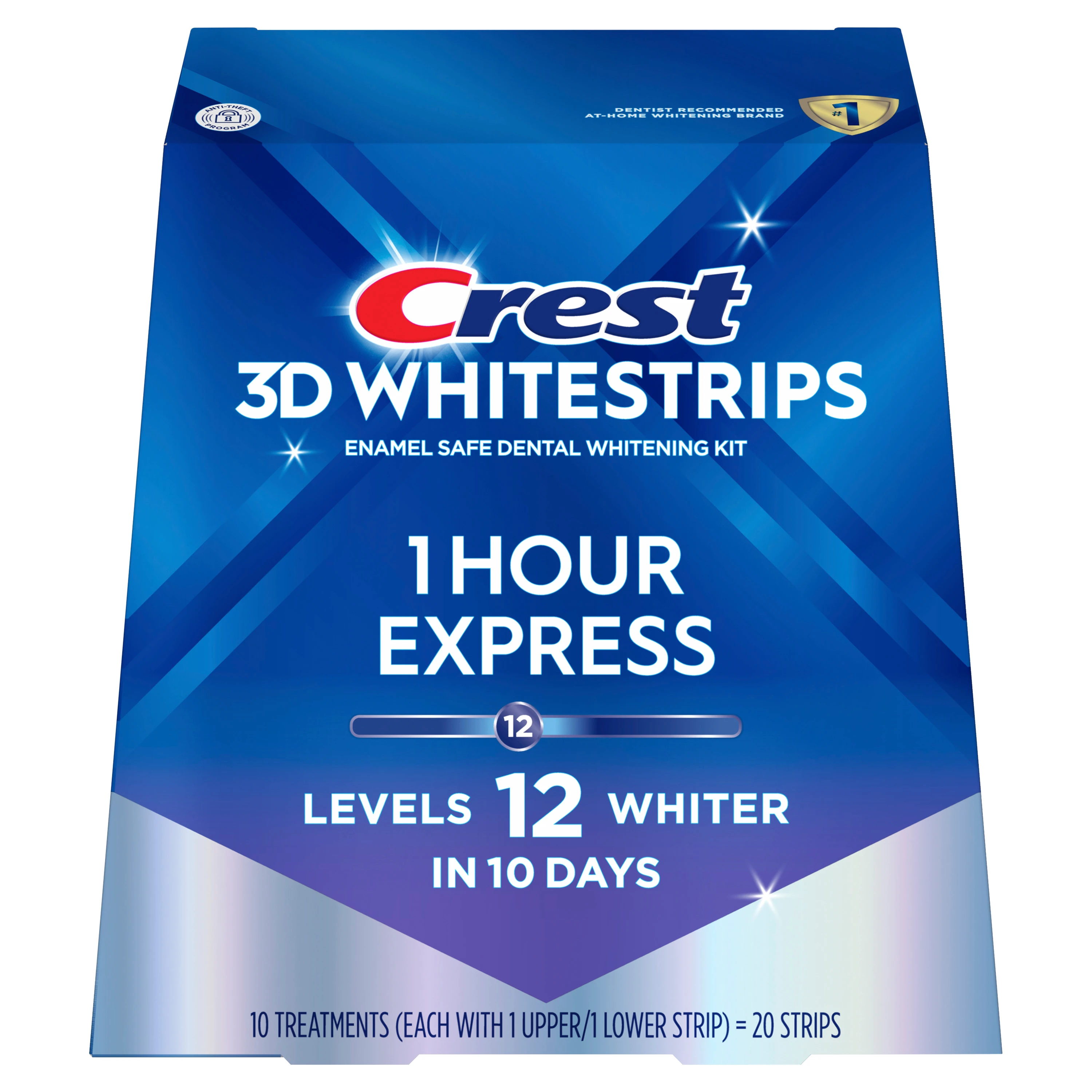 Crest 3DWhitestrips 1 Hour Express At-Home Teeth Whitening Kit