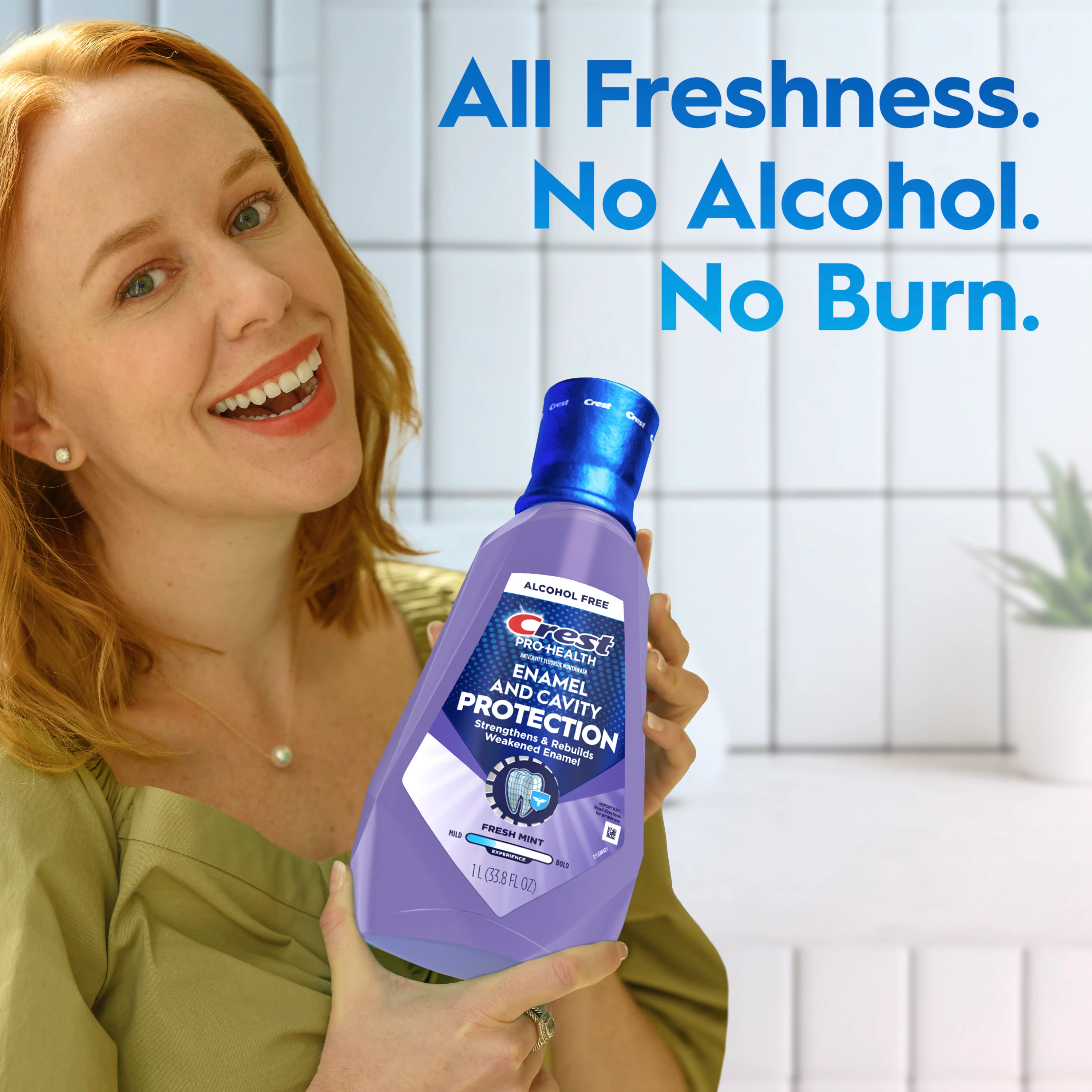 All Freshness. No alcohol. No Burn.