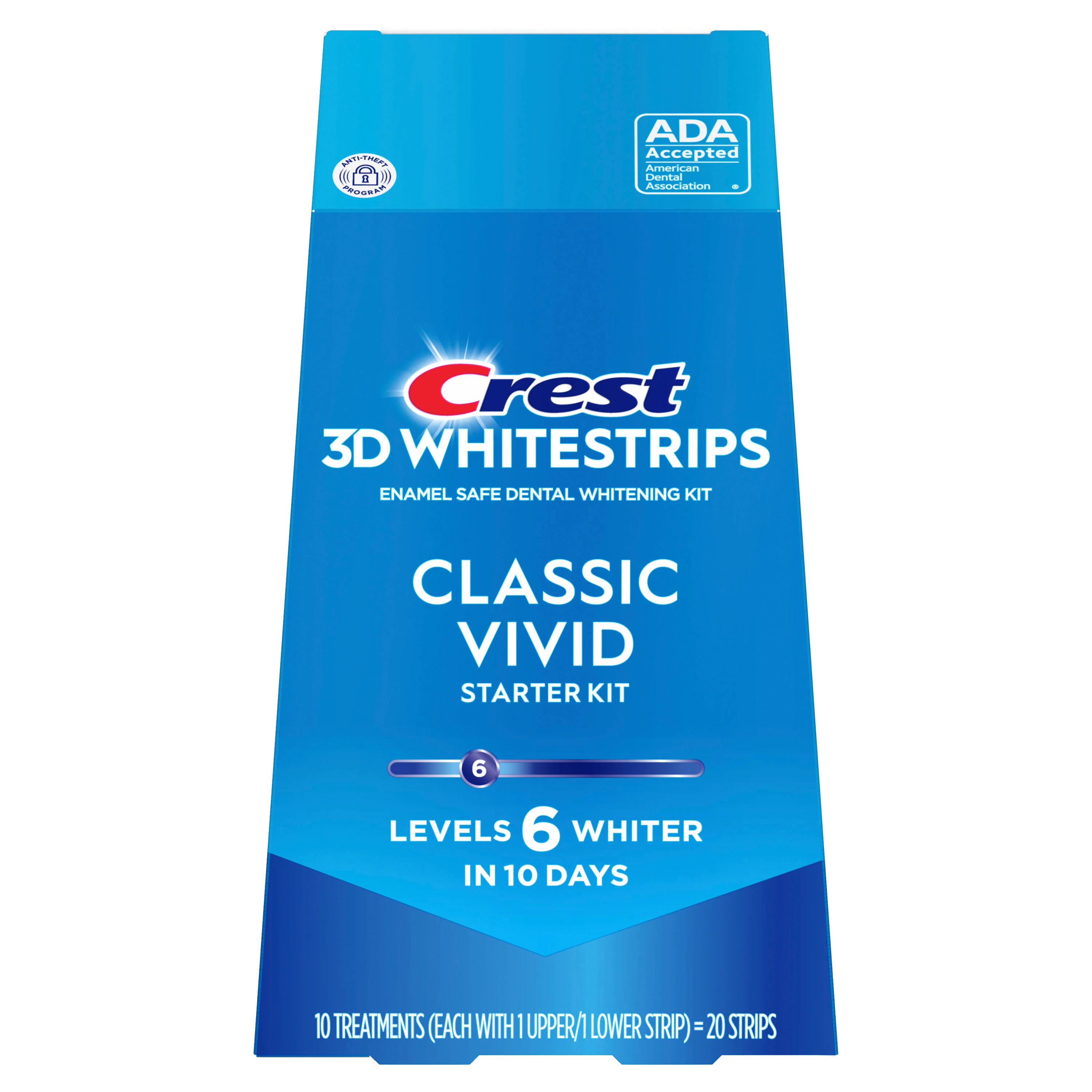 Crest 3DWhitestrips Classic Vivid At-home Teeth Whitening Kit