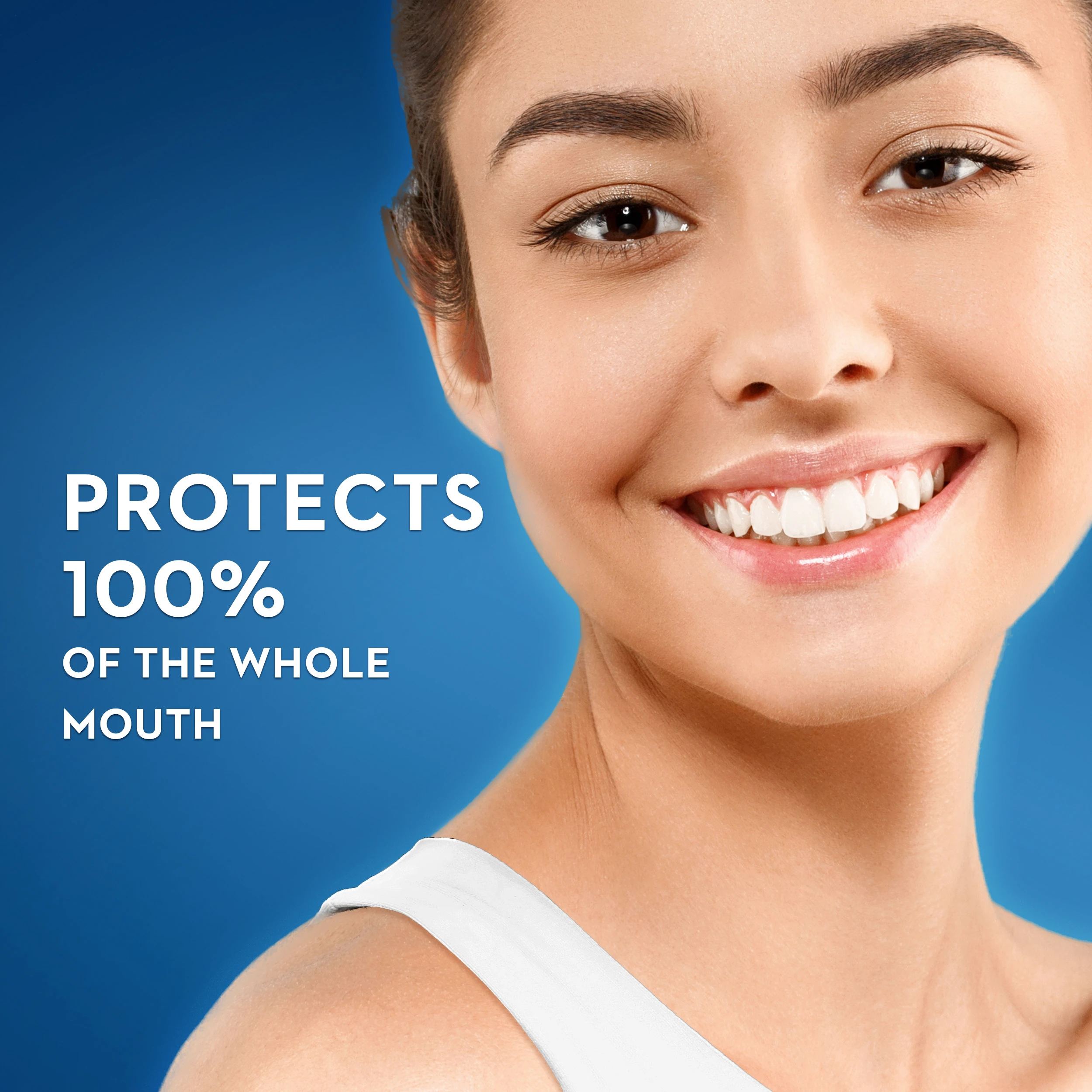 Protects 100% of the whole mouth