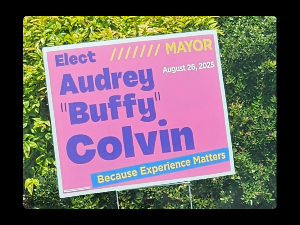 Audrey Colvin Yard Sign