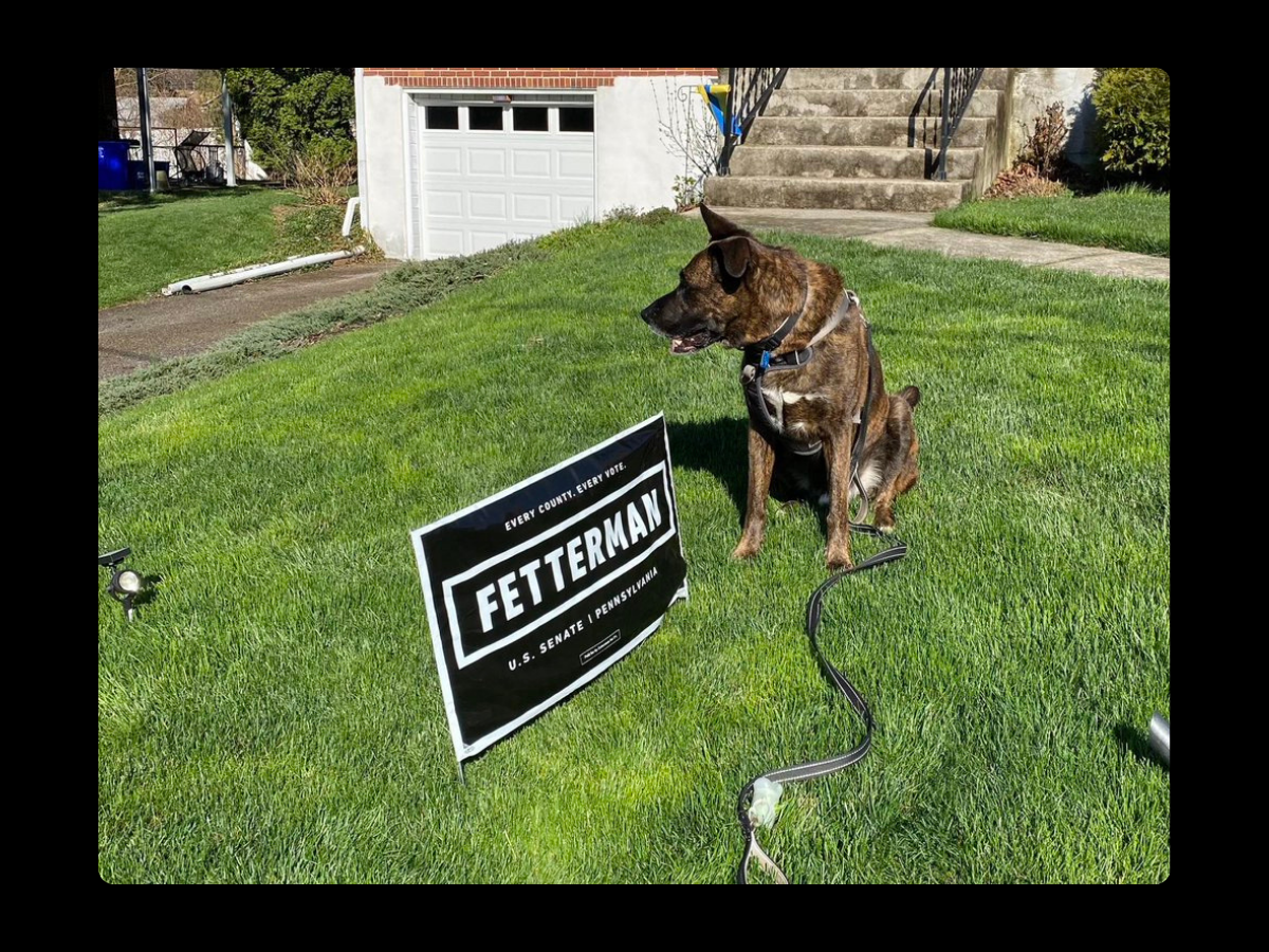 John Fetterman Yard Sign