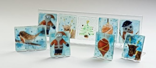 Christmas coaster tiles