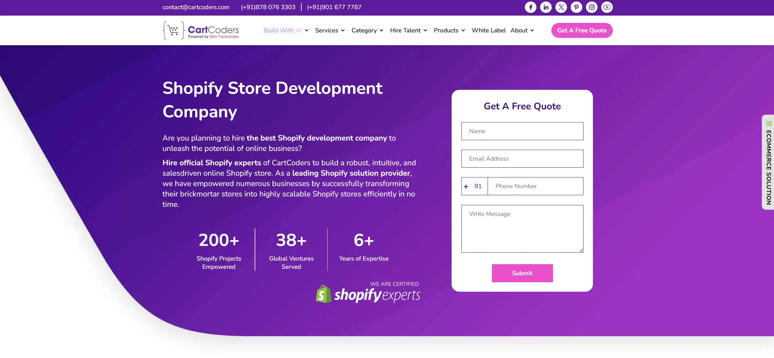 Headless Shopify Agency Picks - CardCoders