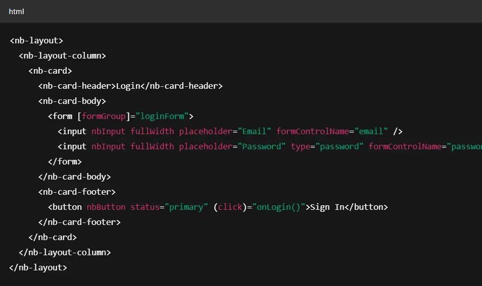 Angular UI Library