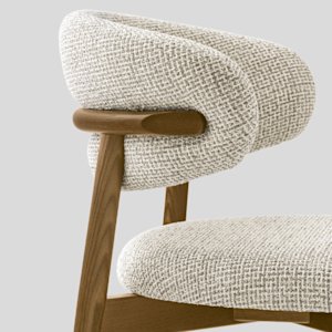 Oleandro chair by calligaris wood detail