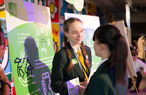 Photo - Green team preparing in the Marketplace