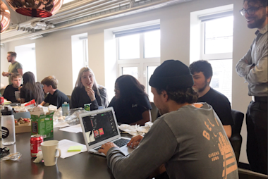 Photo - Students at Partner office Spotify