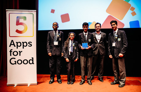 Photo - Students accepting their prize at the Awards