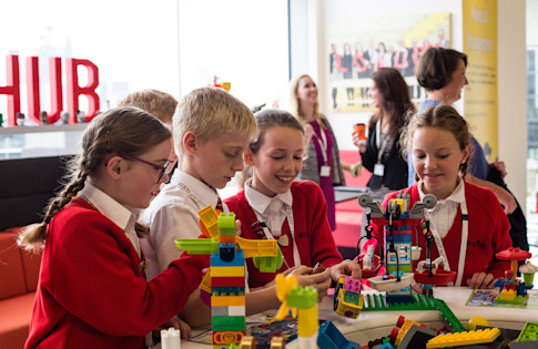Photo - Student at partner office Lego
