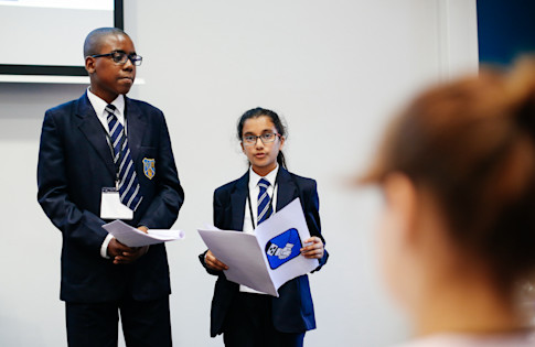 Photo - Luton students presenting