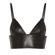 T by Alexander Wang Leather Triangle Bralette