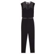 Sandro Pessy Crop Top Jumpsuit