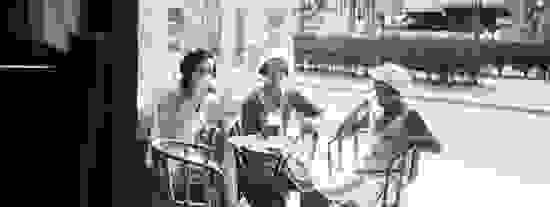 Women in a cafe, c 1930.