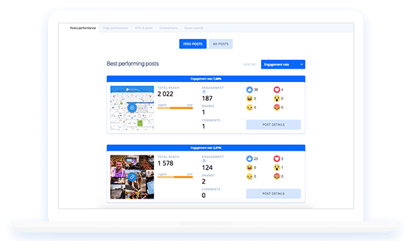 Smart social media insights and reporting with Kontentino Social media insights and reporting