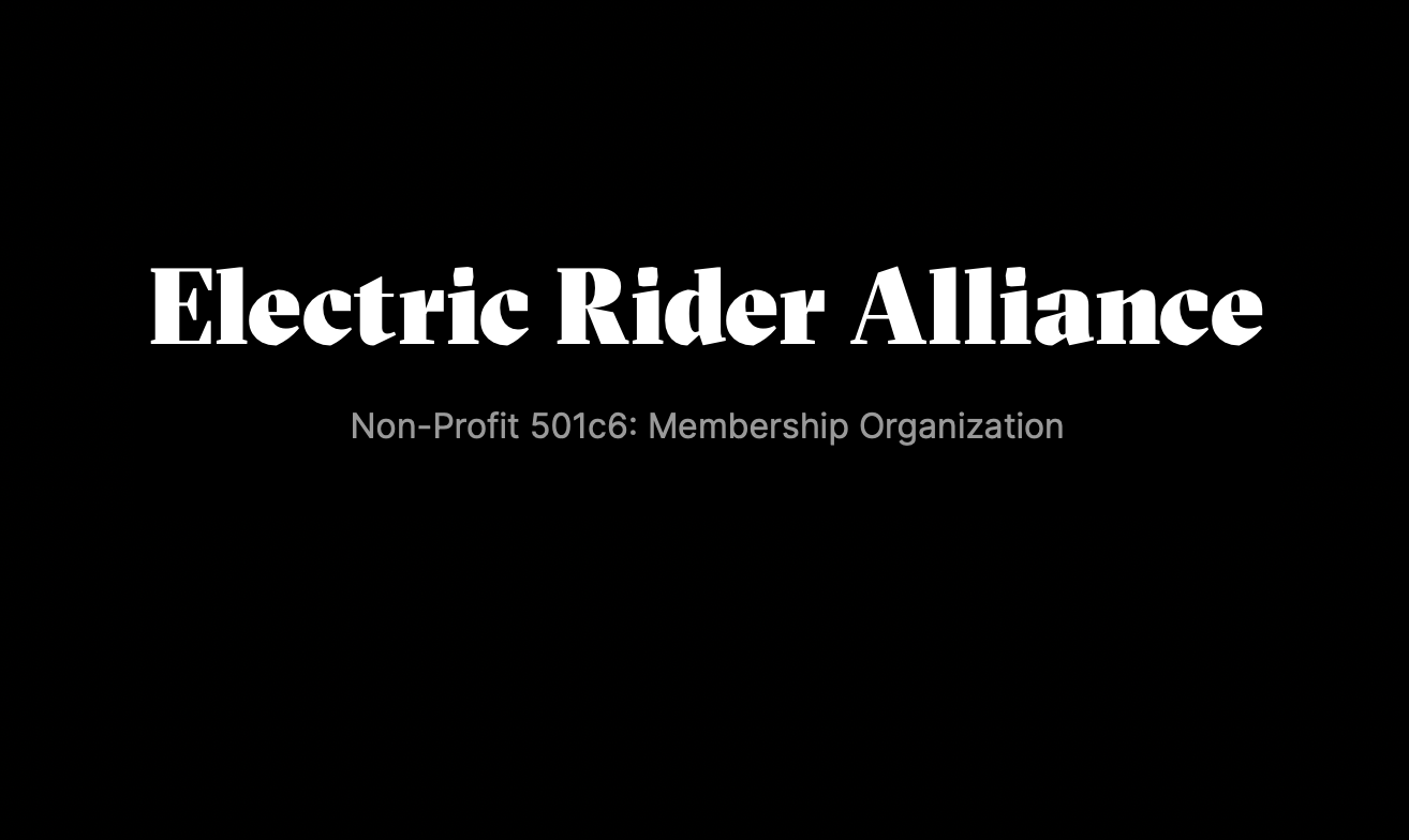 Electric Rider Alliance