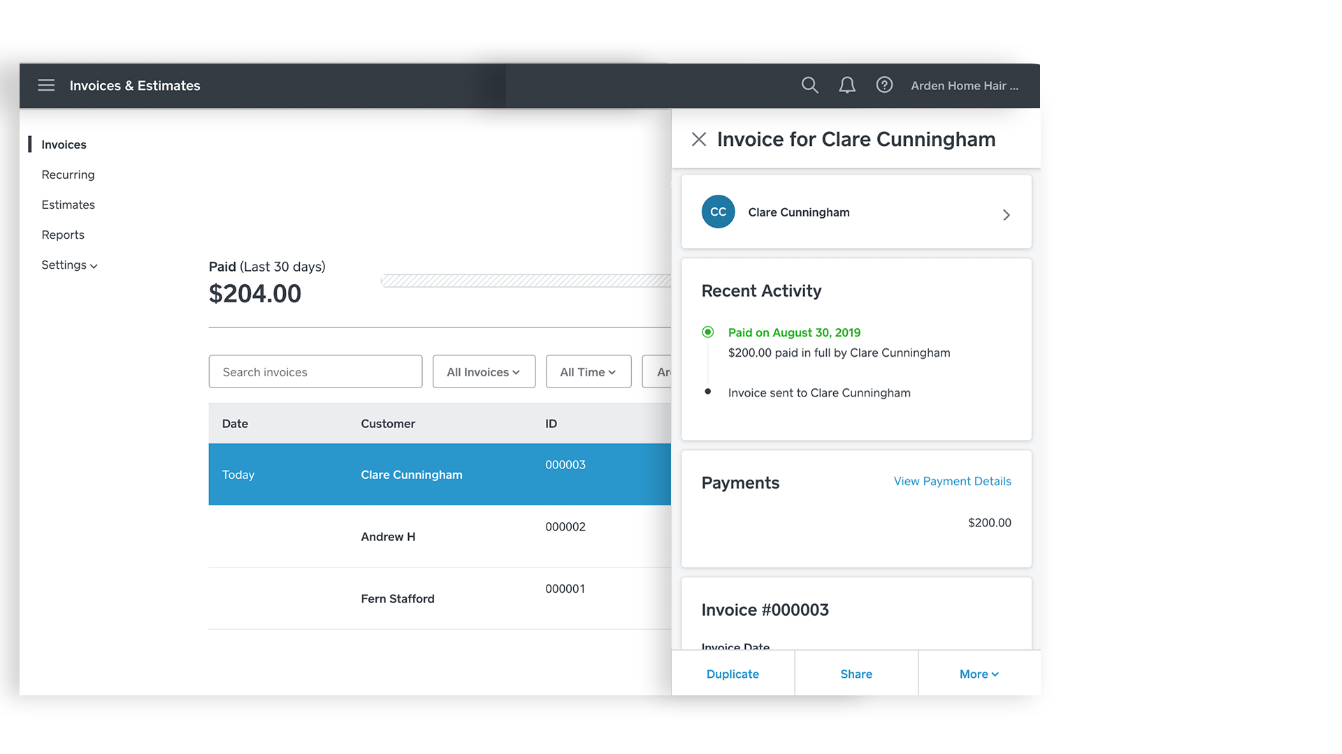 Track Invoice