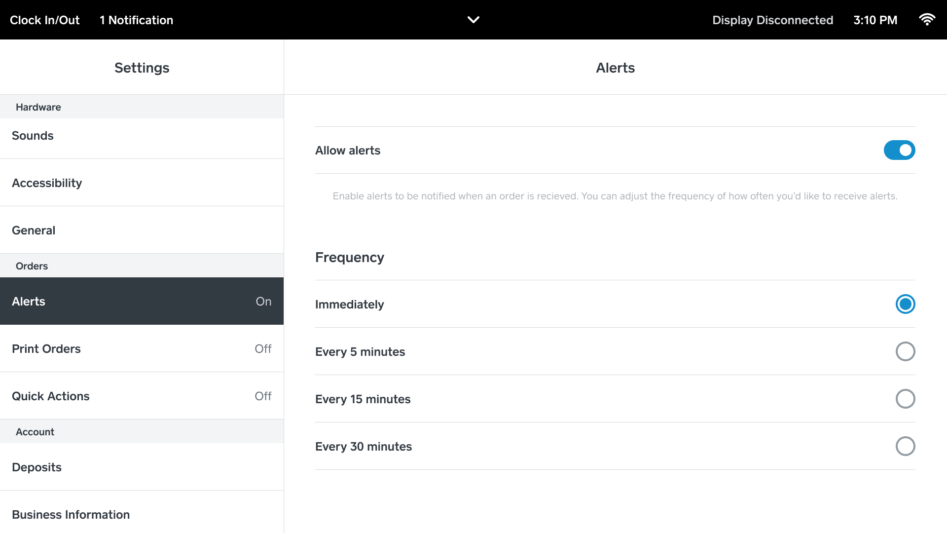 RegisterOrderAlerts