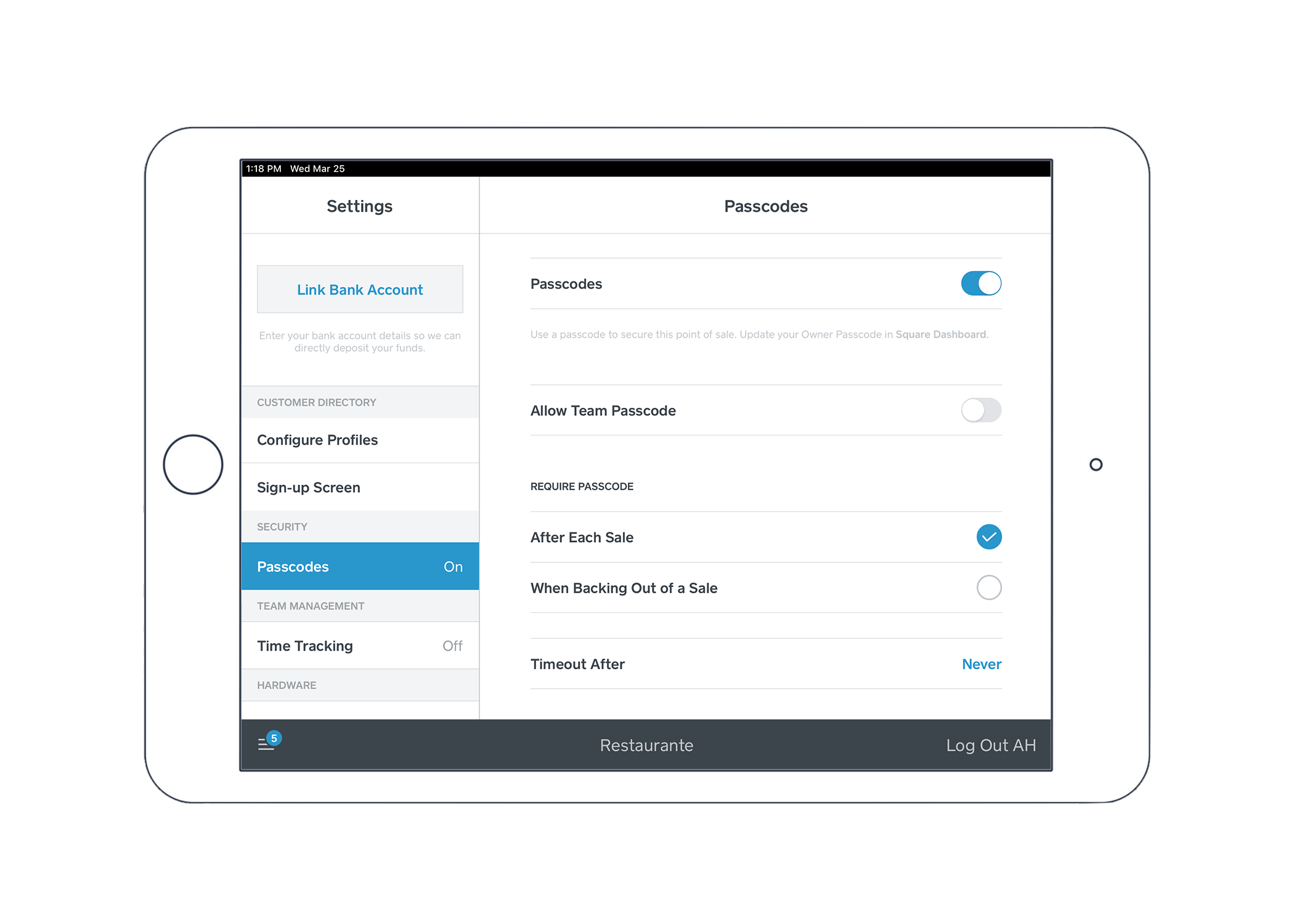 Team Management - Passcodes - US - EN