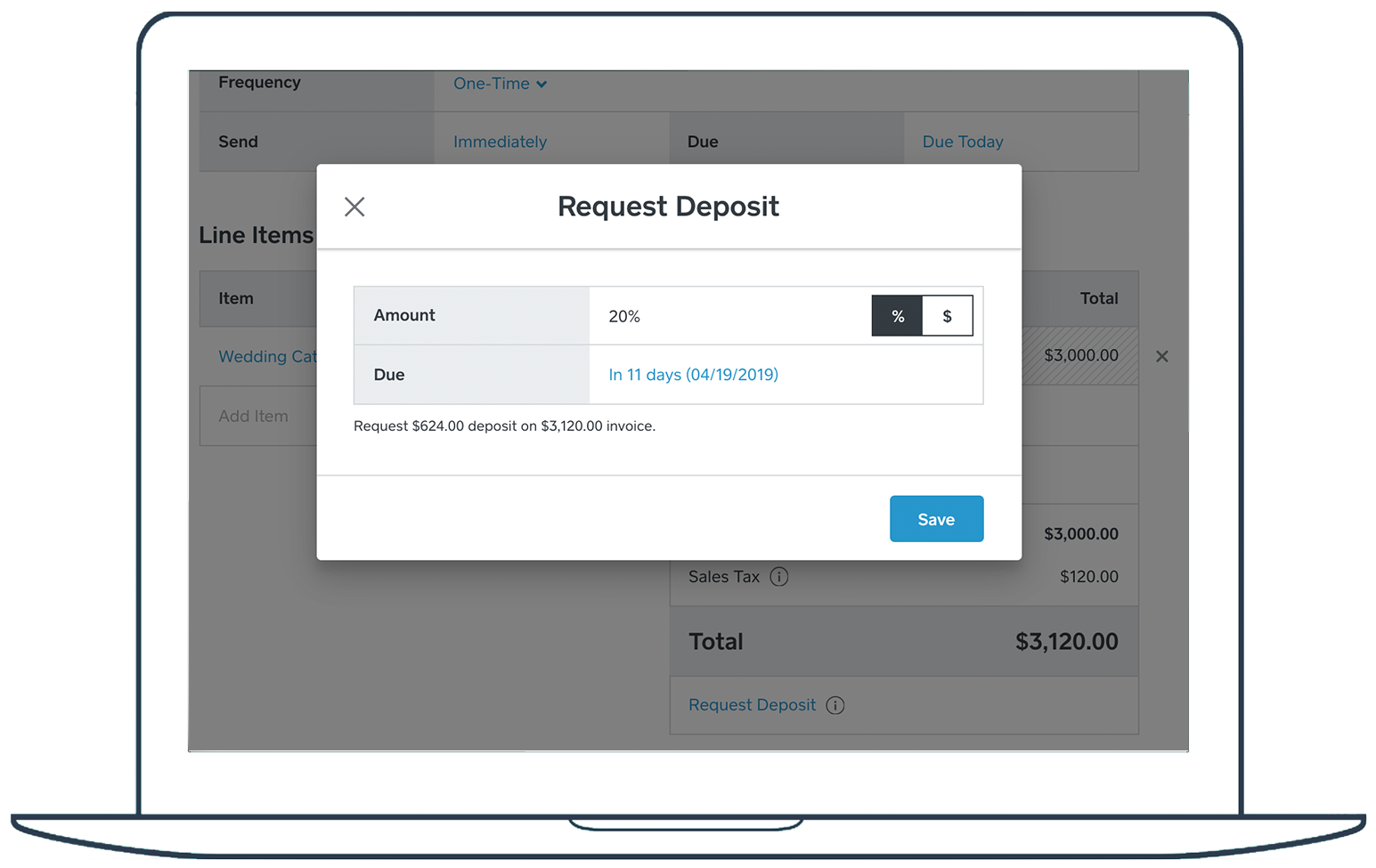 Request Invoice Deposit