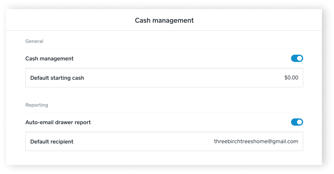 SPOS - Cash Management Settings - iPad - EN