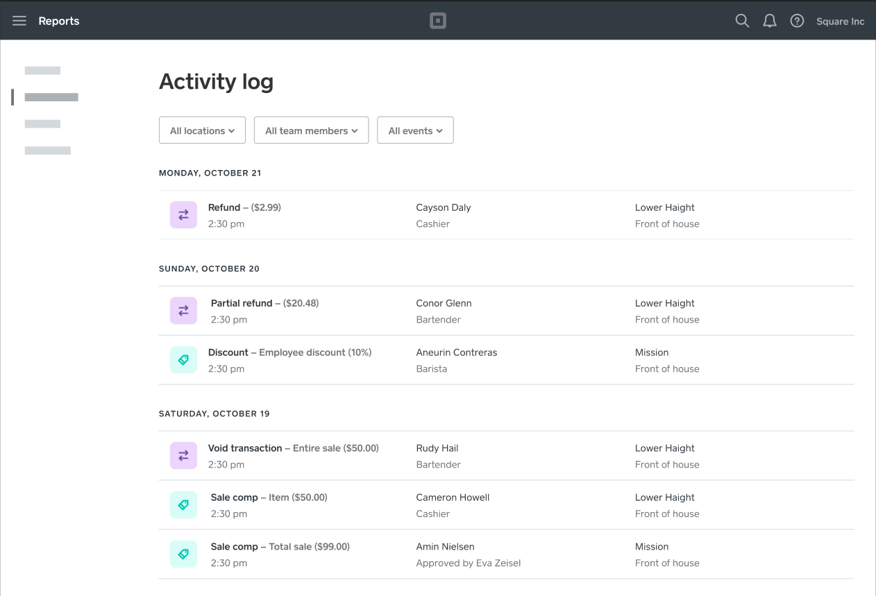 Team Management - Activity Log - AU - EN