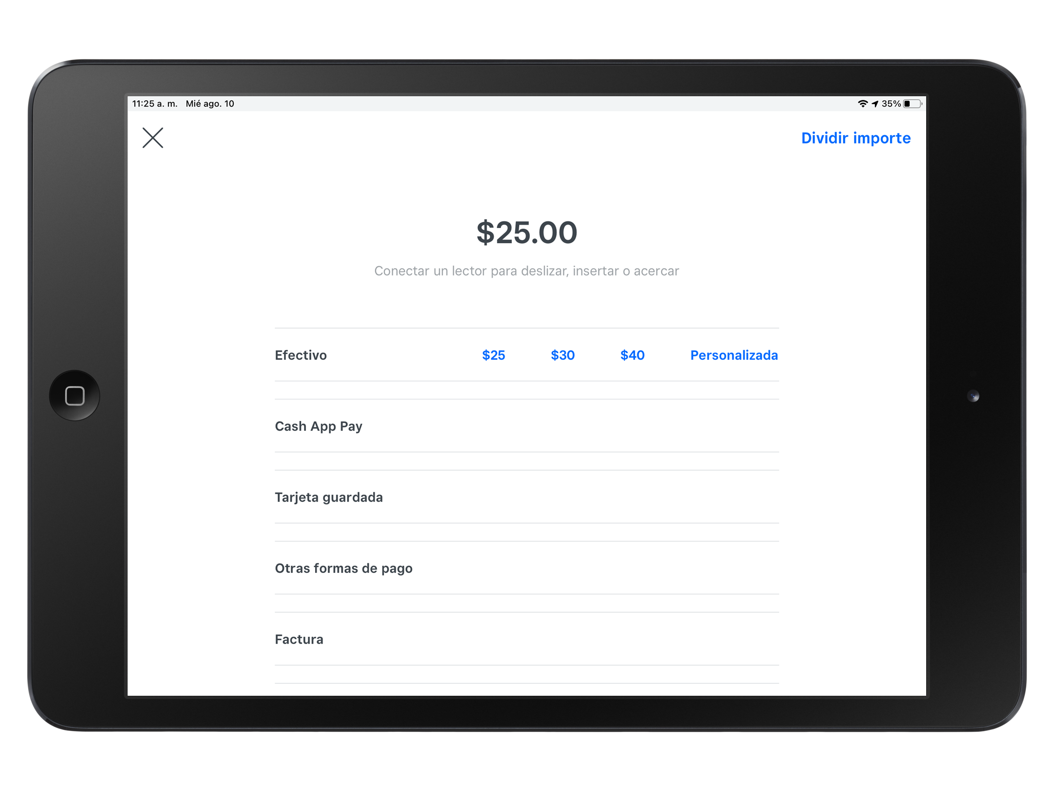 Payment Type Preview in iOS