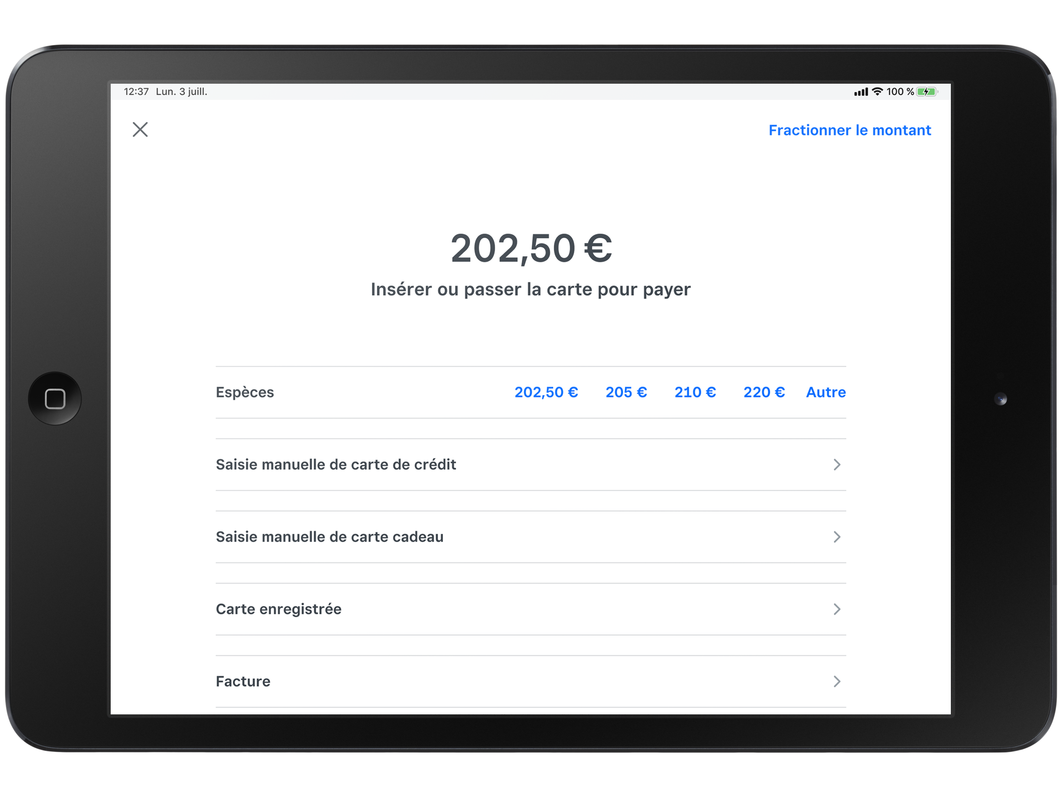 Payment Type Preview in iOS