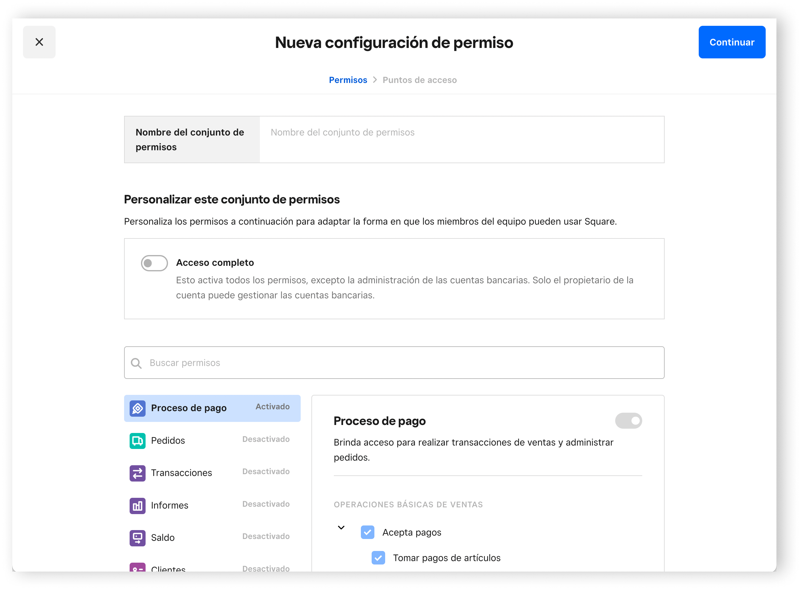 Team Permissions - Permission Details Page - US - EN