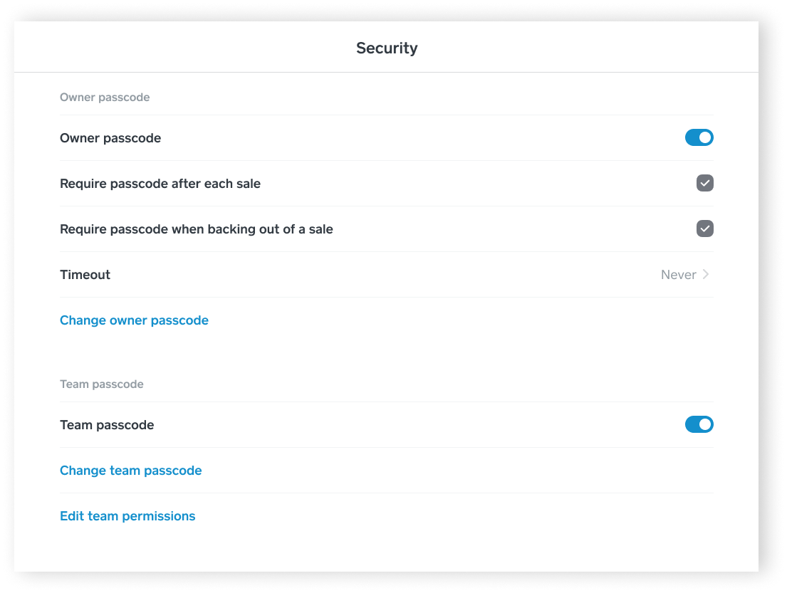 SPOS - Security Settings - iPad - EN