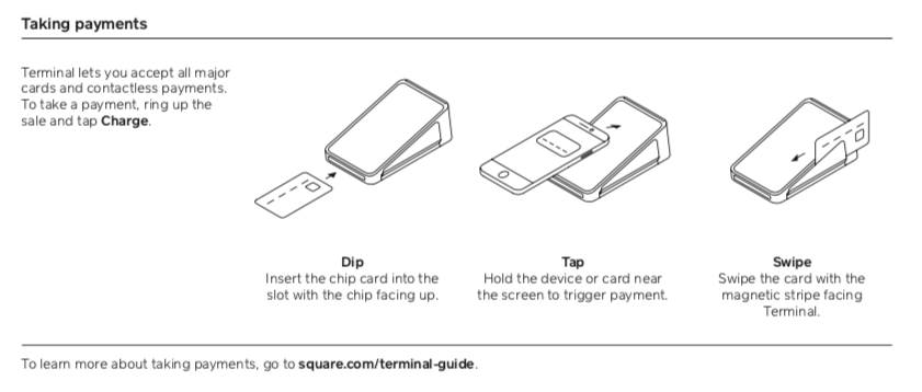 taking payments