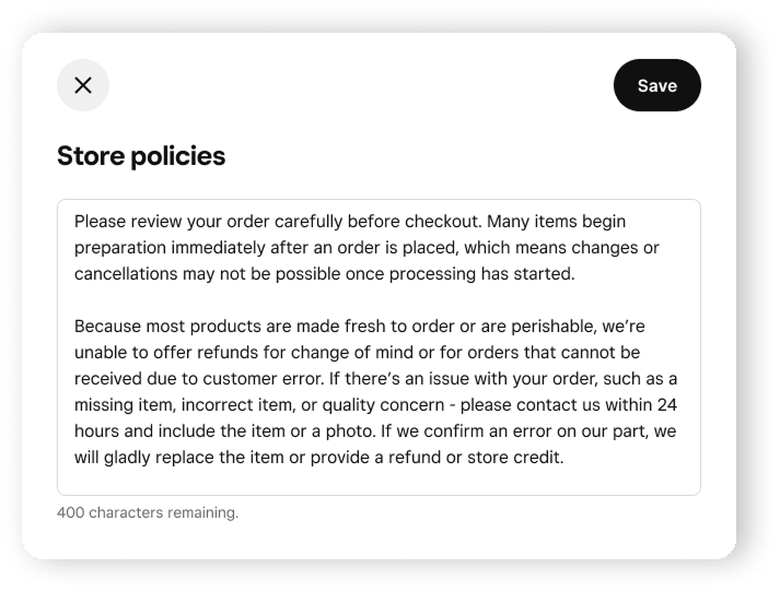 OOP-StorePolicies-Dashboard-USEN 1
