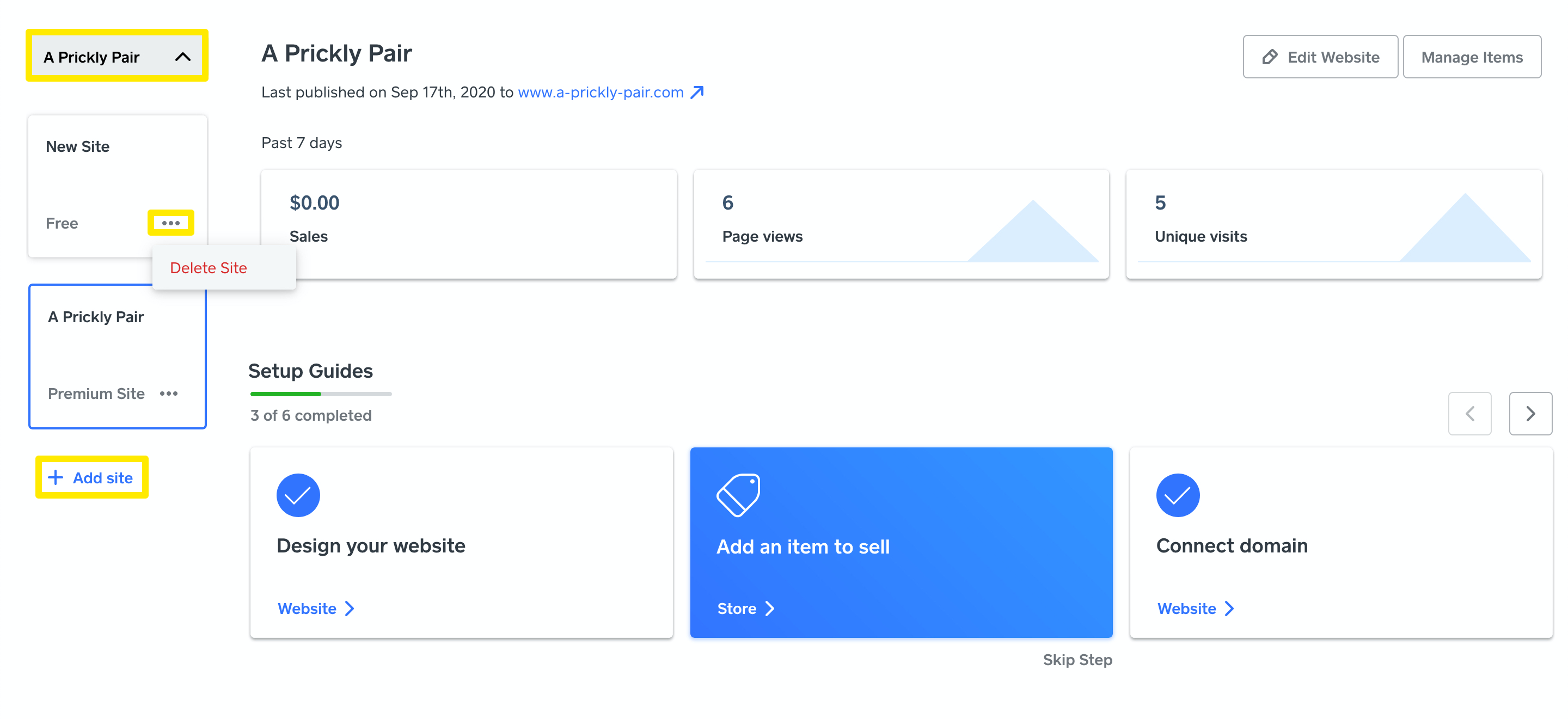 sos-delete-site