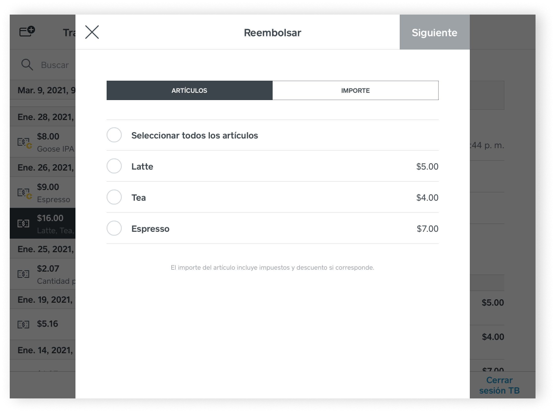 SPOS Refresh - Refund - US - ES