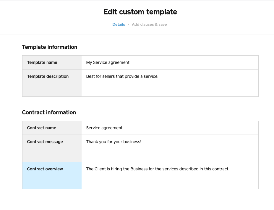 existing clause