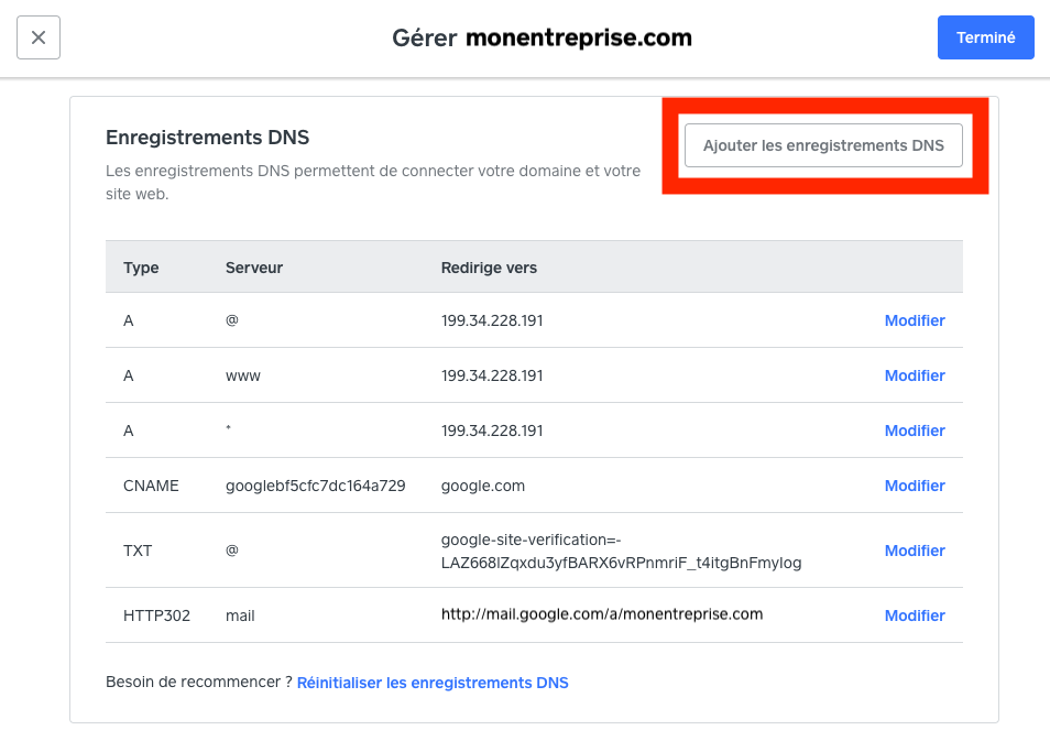 google-workspace-edit-dns-fr