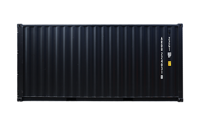 22G1 20FT STANDARD ZWART SIDE