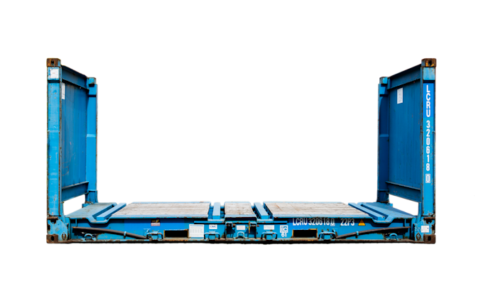 20ft Flatrack container